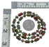 Native American Unakite Sterling Silver Bead Necklace AX128227